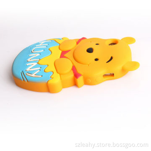 Drop-glue Forming Hunny-shaped Silicone Case for iPhone 4s